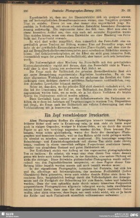 Ein Zopf verschiedener Druckarten