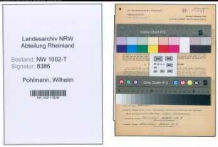 Entnazifizierung Wilhelm Pohlmann , geb. 18.06.1906 (Bauaufseher)