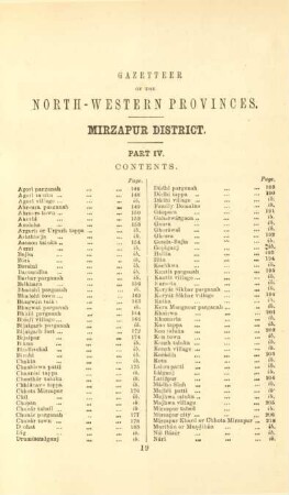 Gazetteer of the North-Western provinces. Mirzapur District