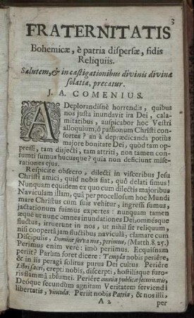 Fraternitatis ...