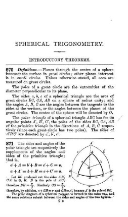 Section V. Spherical Trigonometry.