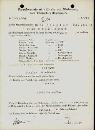 Ziegler, Maria