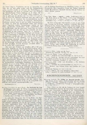532 [Rezension] Lau, Franz, Paulus - Augustin - Luther