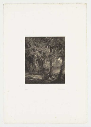 Waldlandschaft, Blatt 71 der Folge "Werke"