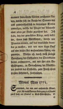 Monat May 1771.