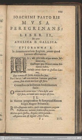 Ioachimi Pastorii Musa Peregrinans: Liber II