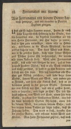 Wie Fortunatus mit seinem Diener darnach heimzoge ...