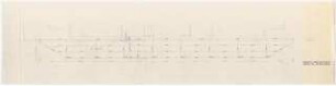 Grünflächen an der Volksschule, Köln-Zollstock: Konstruktionsschema Pausenhaus 1:50 (Zeichnung des Architekten)