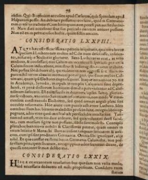 70-80, Consideratio LXXIX-XCV