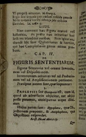 Cap. IV. De Figuris Sententiarum.