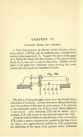 Chapter VI. Straight beams and girders.
