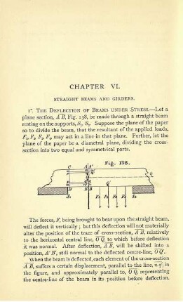Chapter VI. Straight beams and girders.