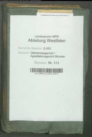 Errichtung des Kreisgerichtes zu Tecklenburg