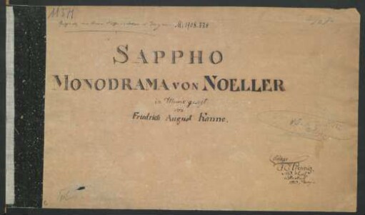 Anakreon und Sappho; S, pf