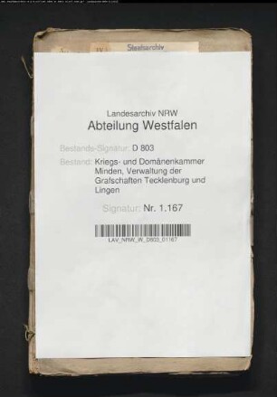 Das Landschaftskapital der Erben Stael, Kriegen und des Bürgermeisters Smend zu Tecklenburg