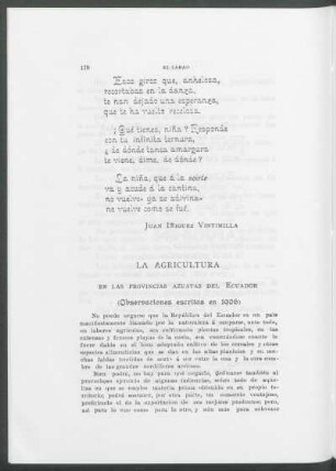 La agricultura en las provincias azuayas del Ecuador