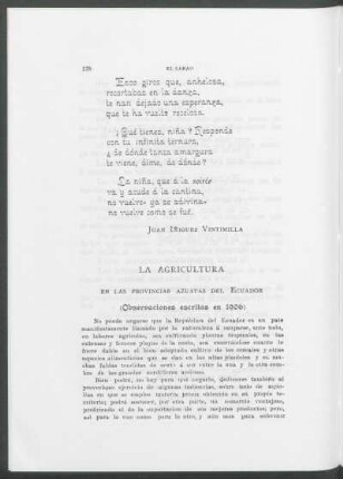 La agricultura en las provincias azuayas del Ecuador