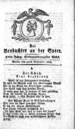 47. Stueck, 23. November 1818