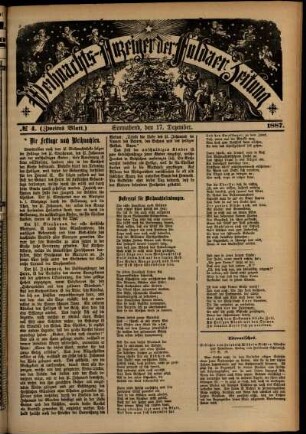 Ausgabe vom Samstag, den 17. Dezember 1887.