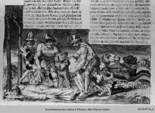 La Franceschina : Hunde weigern sich, die Leiche des Fra' Martino zu zerreißen