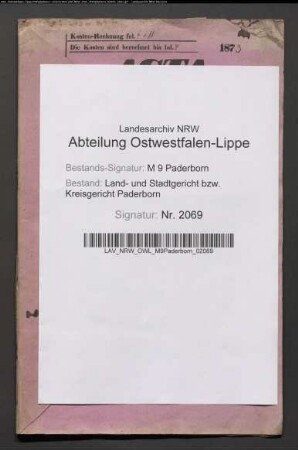 Erblasser: Steinkamp, Joseph; Erblasser: Steinkamp, Marie, geb. Karnine: