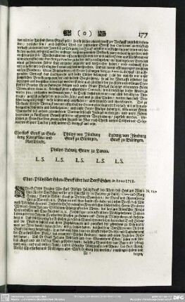 N.129. Chur-Pfältzischer Lehen-Brieff über das Dorff Eichen de Anno 1718