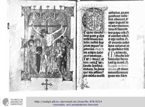 Kanon ... eingefügte Blätter und ursprünglicher Text, mit Ordo missae bis zum Schluß der Messe samt Gratiarum actio
