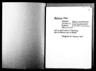 Behrens, Peter - Architekt 1927 - Januar - 21