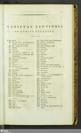 Varietas lectionis in codice Palatino