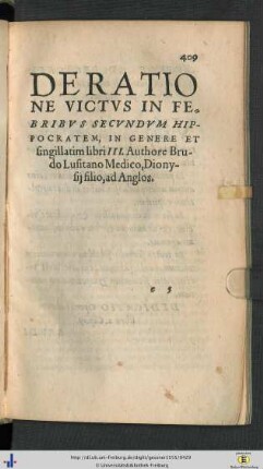 De ratione victus in febribus.