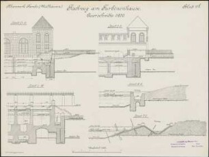 Rheinwerk Kembs (Mülhausen); Fischweg Querschnitte