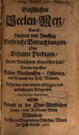 Geistliches Seelen-Netz