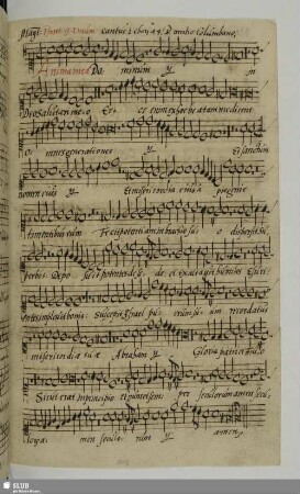 Colombani, Oratio: Magnificat in 1.Ton (dorisch)