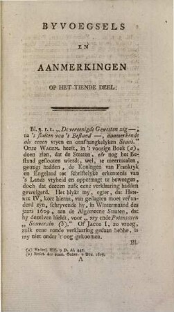 Byvoegsels En Aanmerkingen Voor Het ... Deel Der Vaderlandsche Historie Van Jan Wagenaar, 10