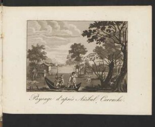 Paysage d'après An[n]ibal Carrache.