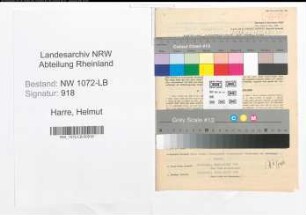 Entnazifizierung Helmut Harre , geb. 03.08.1910 (Angestellter)