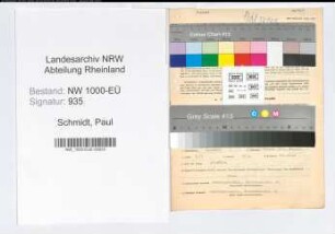Entnazifizierung Paul Schmidt, geb. 07.03.1893 (Polizeibeamter)