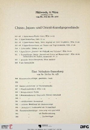 China-, Japan- und Orient-Kunstgegenstände (Nr. 342-478)
