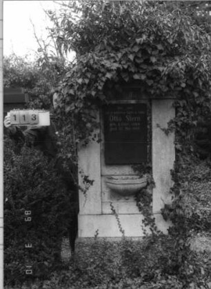 Grabstein 113 (Index: 100093840) Maße HxBxT: 205x82x20 cm: Grabstein 113