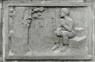 Friedrich Gottlob Keller, Erfinder des Holzschliffs, beim Nachdenken