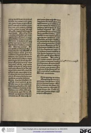 [D]einde queritur de ordine assumptionis et circa hoc queruntur tria, primo utrum unam partem humane nature assumpserit mediante alia...