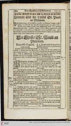 [Die Epistel St. Pauli an Philemon]