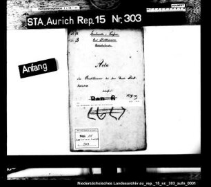 Der Amtsdiener bei dem Amt Stickhausen