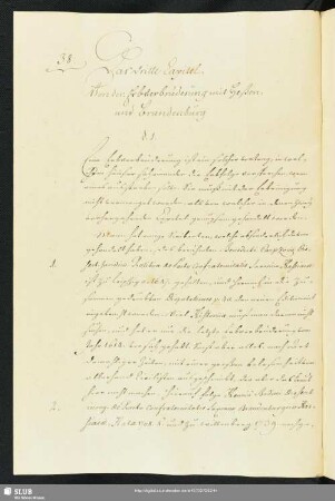 Das dritte Capitel. Von der Erbverbrüderung mit Heßen und Brandenburg.