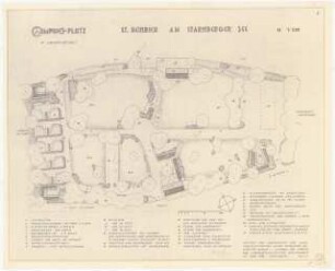 Campingplatz, St. Heinrich am Starnberger See: Pflanzplan 1:200