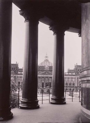 Berlin, Reichstag. Blick von der Siegessäule : Berlin. Blick von der Siegessäule nach Osten gegen das Reichstagsgebäude
