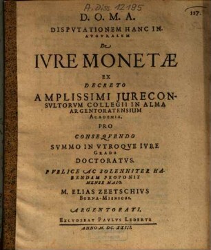 De iure monetae