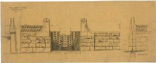Billing, Hermann; Baden-Baden, Vincentistr. 21-23; Villa E. Maurer - Einfahrtstor (Ansicht; Schnitt; Detail)