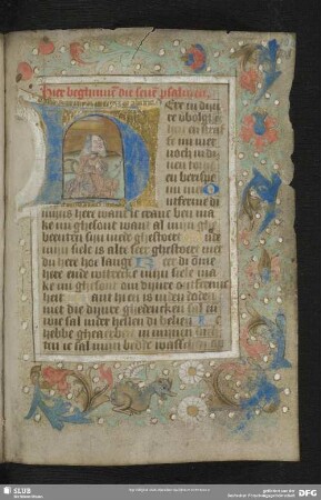 108r-120v: Sieben Bußpsalmen und Litanei (Septem psalmi poenitentiales und Litaniae omnium sanctorum, übersetzt von Geert Groote)