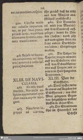 XLIII. De Navicularia
